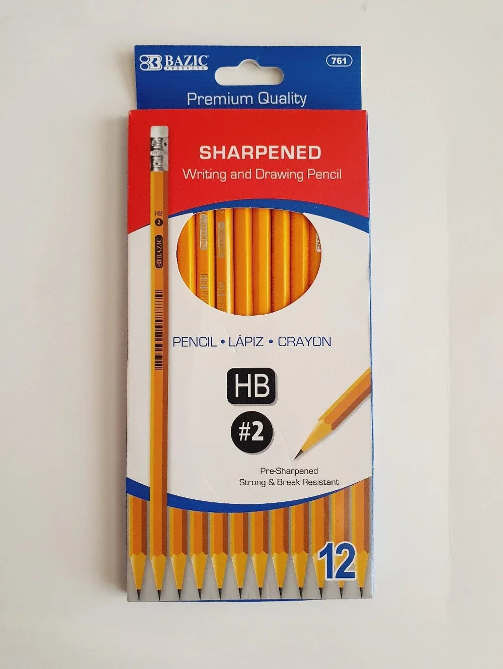 57 Brand New HB #2 Wooden Pencils Bazic, GTC, Pen+Gear